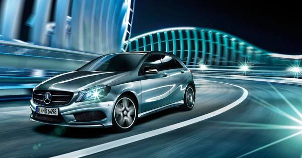 Photograph Patrick Curtet Mercedes Benz A Class 3 on One Eyeland